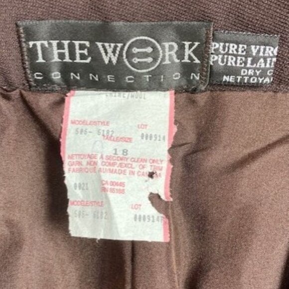 The Work Connection Brown Wool Suit Set - Picture 13 of 13
